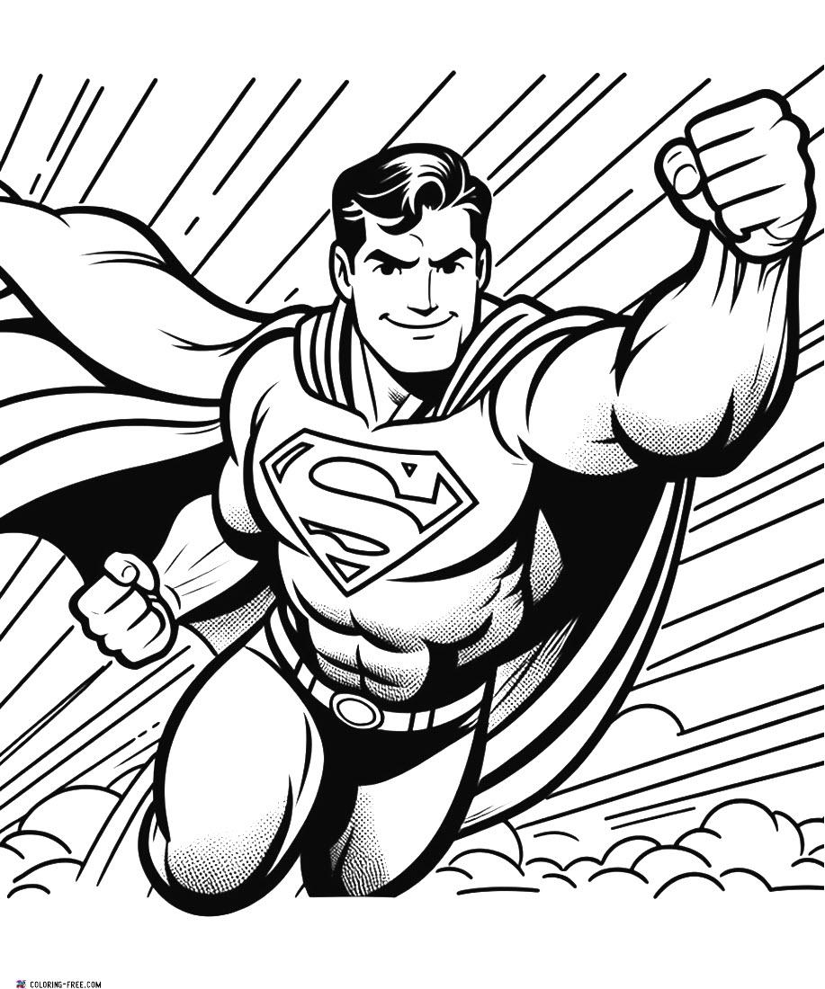 Superman Coloring Pages Free Printable