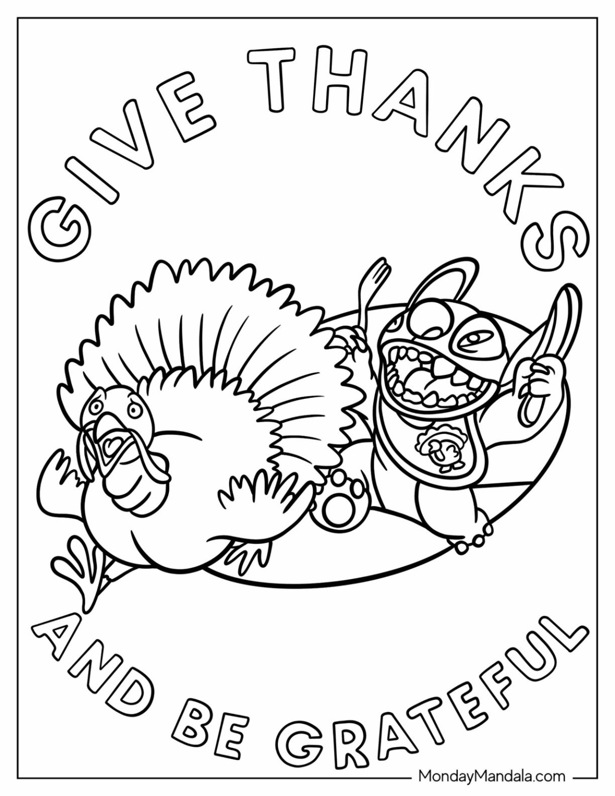 28 Disney Thanksgiving Coloring Pages Free Printables 