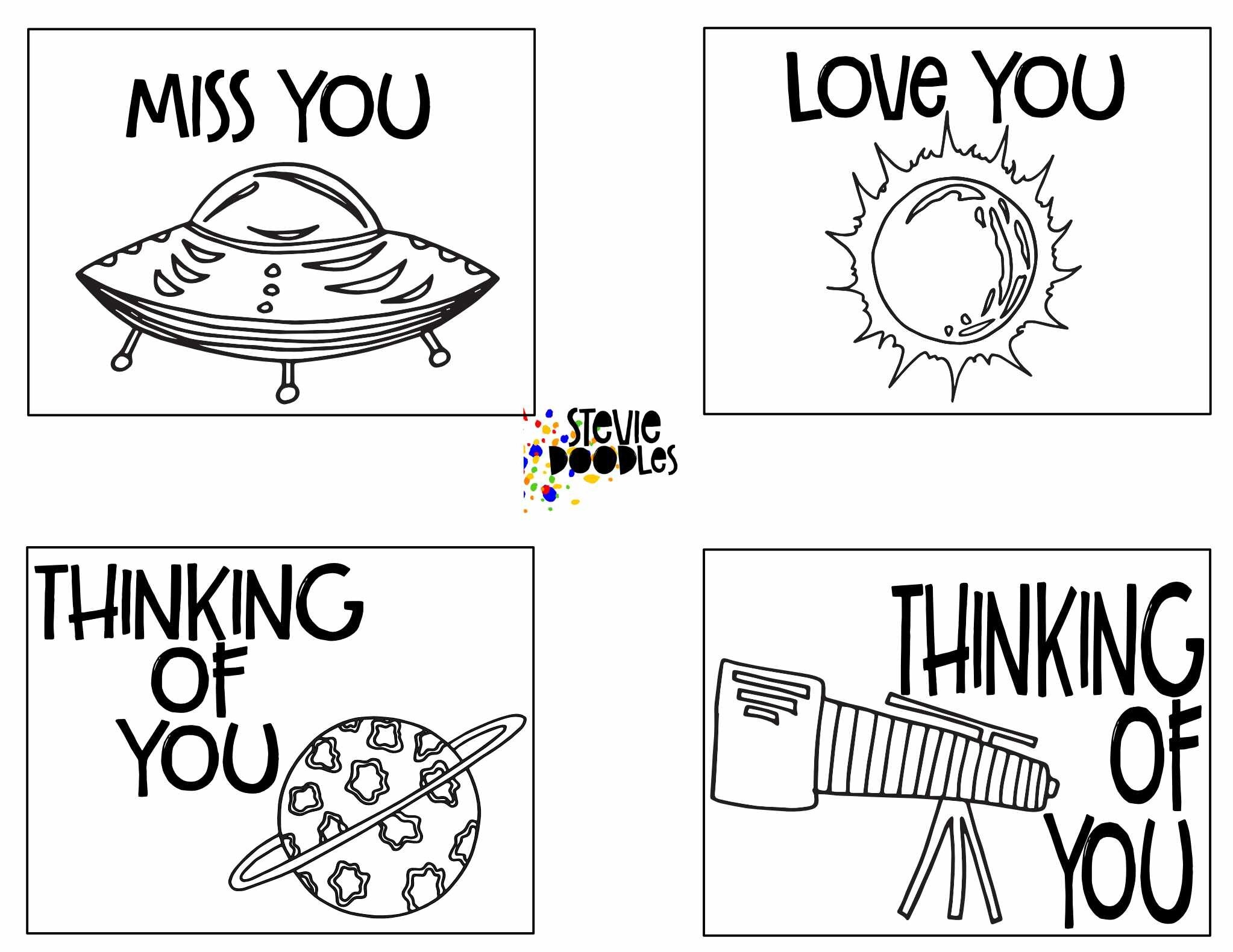 Miss You Printable Coloring Pages
