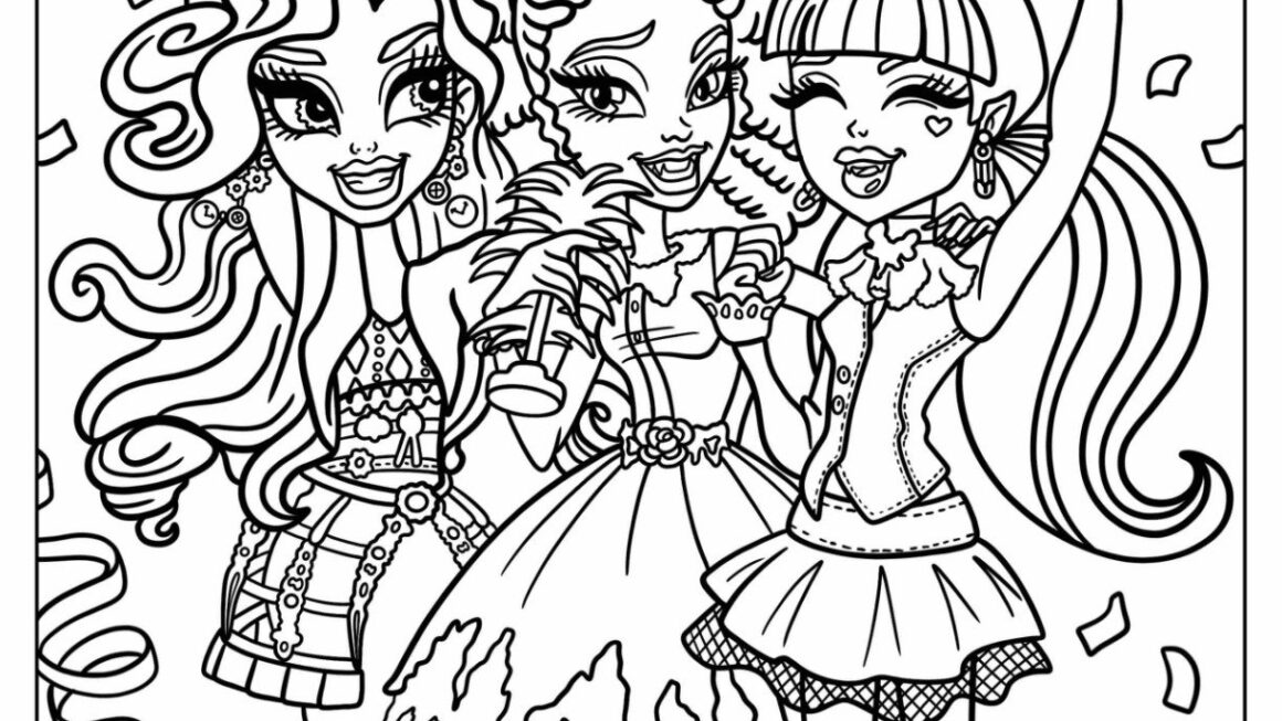 28 Monster High Coloring Pages Free PDF Printables