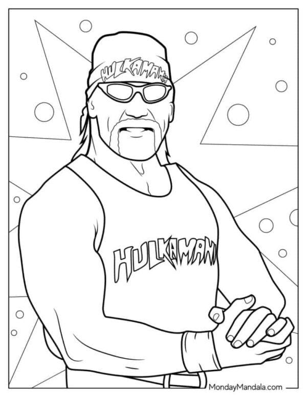 Wwe Printable Coloring Pages
