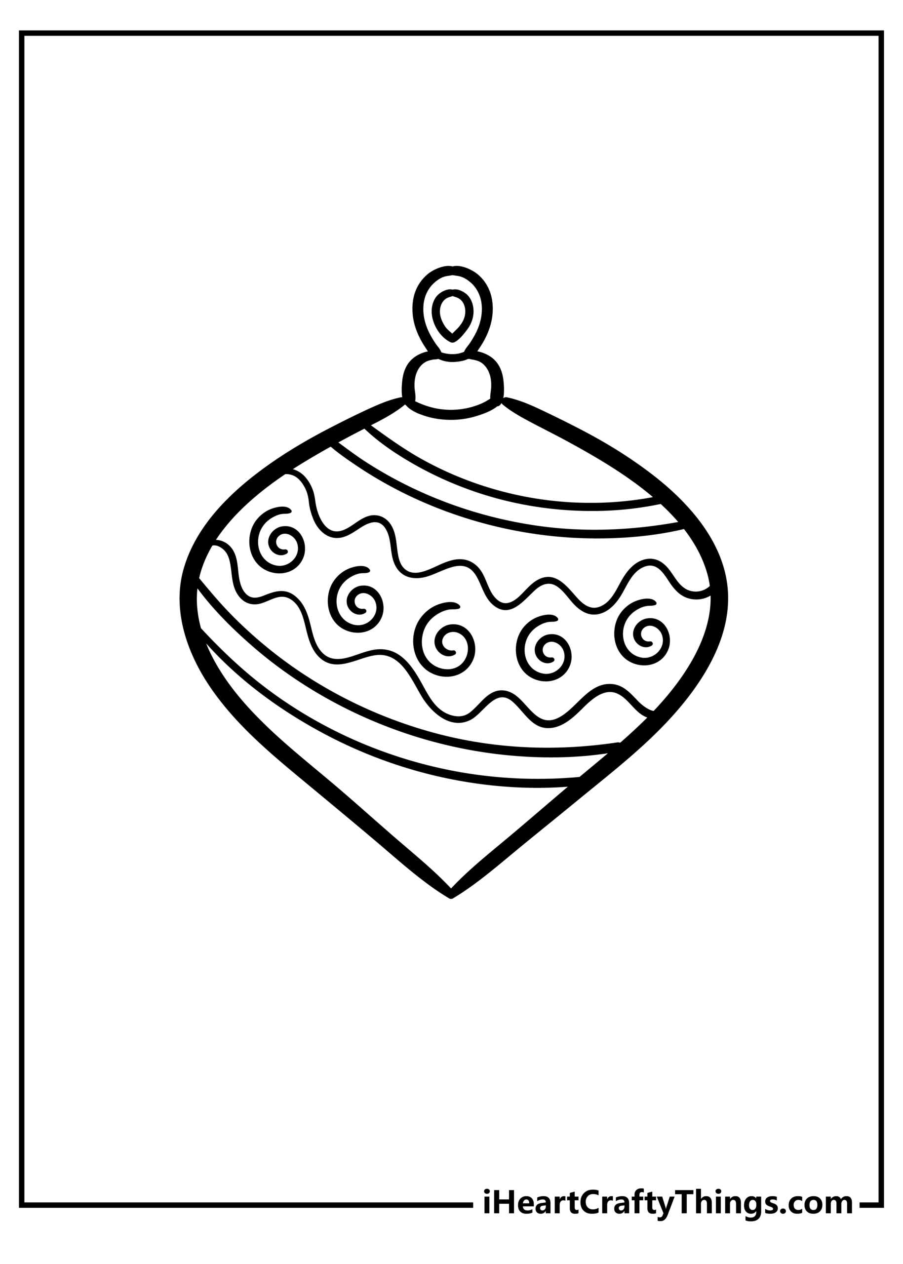 30 Christmas Ornament Coloring Pages 100 Free Printables 