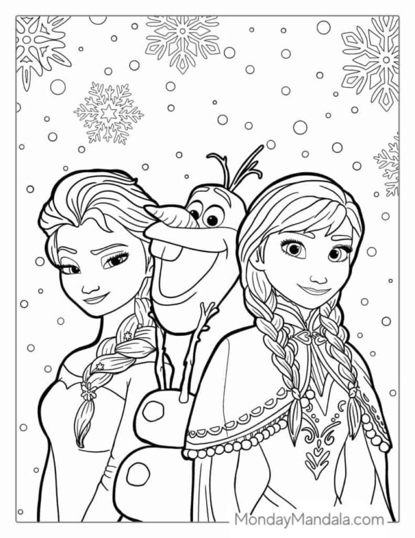Frozen Coloring Pages Printable