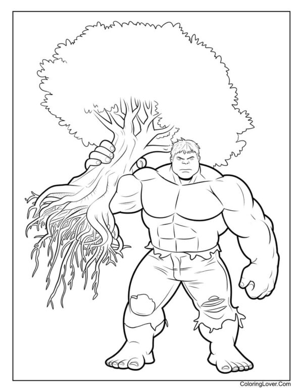 Hulk Coloring Pages Printable