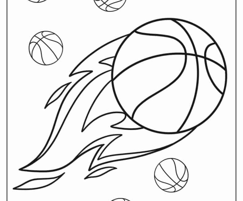 30 NBA Basketball Coloring Pages Free PDF Printables