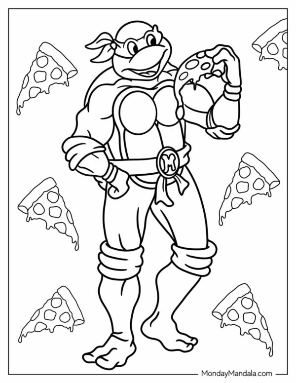 Ninja Turtle Printable Coloring Pages