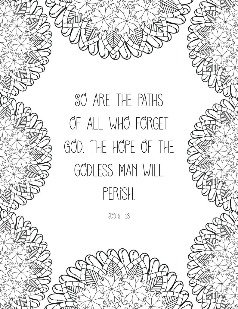 Printable Bible Verse Coloring Pages