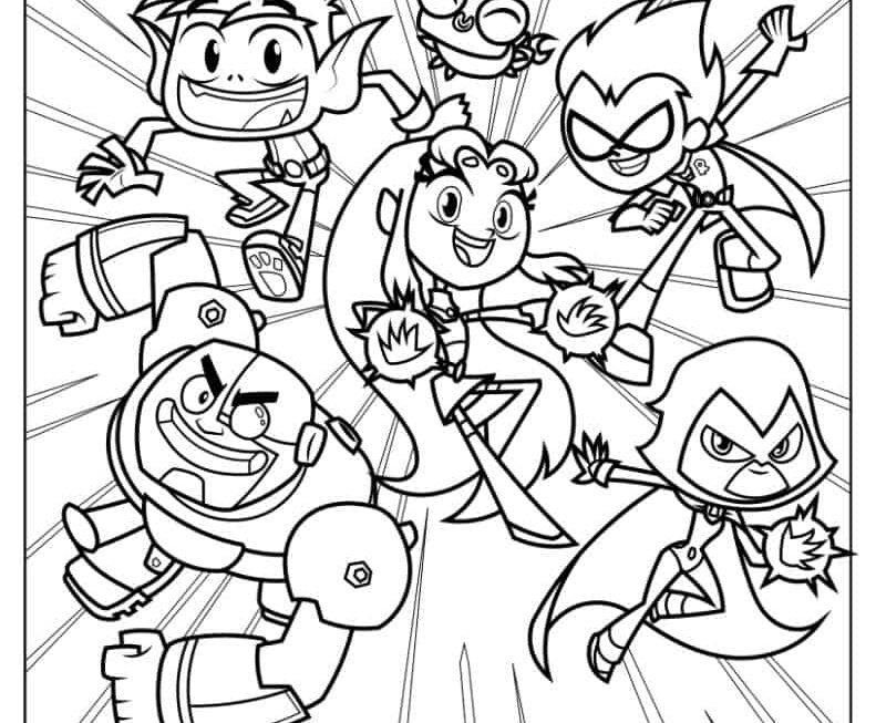30 Teen Titans Go Coloring Pages Free PDF Printables