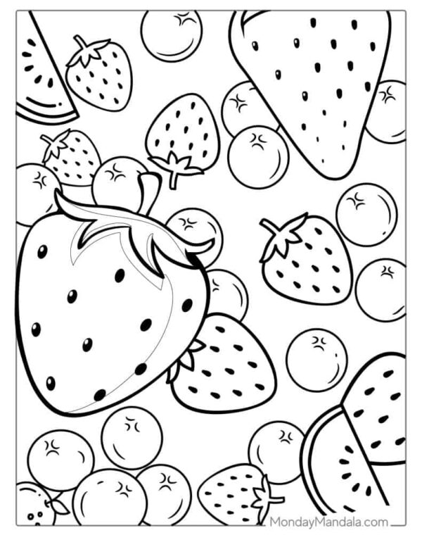 Free Printable Fruit Coloring Pages