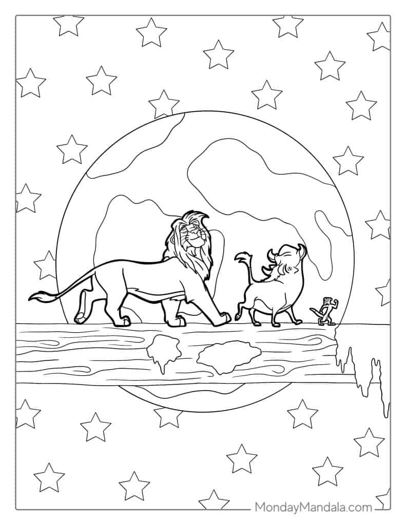 32 Lion King Coloring Pages Free PDF Printables 