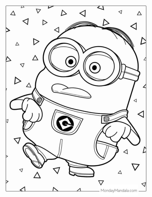 Minions Printable Coloring Pages