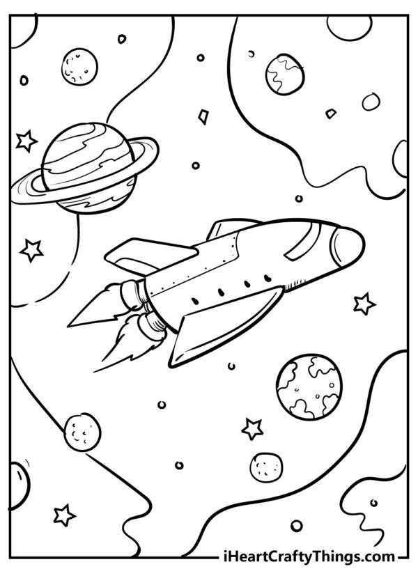 Printable Space Coloring Pages
