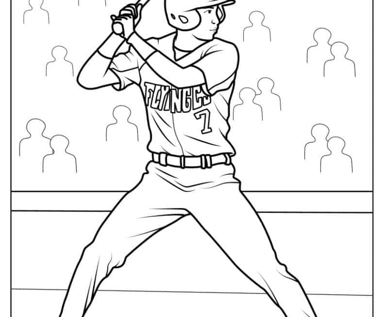 35 Baseball Coloring Pages Free PDF Printables