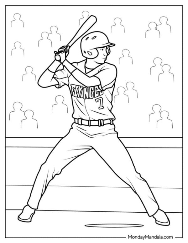 Baseball Coloring Pages Printable