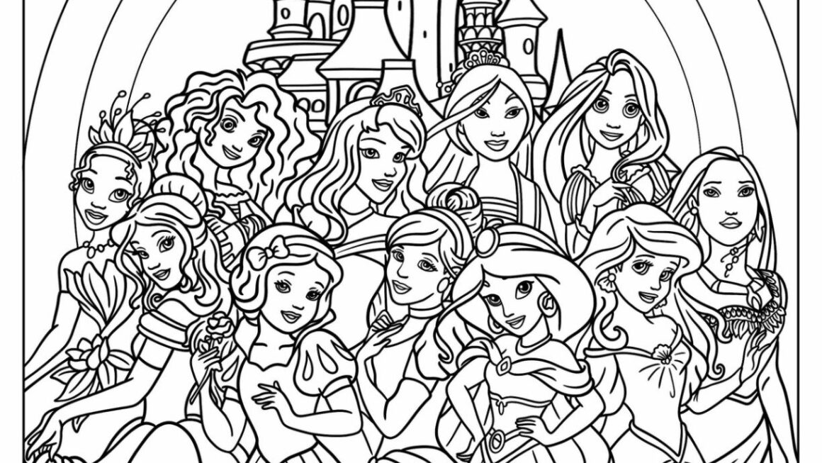 36 Disney Princess Coloring Pages Free PDF Printables