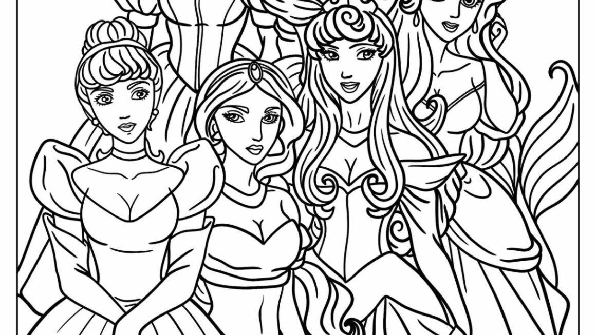 36 Disney Princess Coloring Pages Free PDF Printables