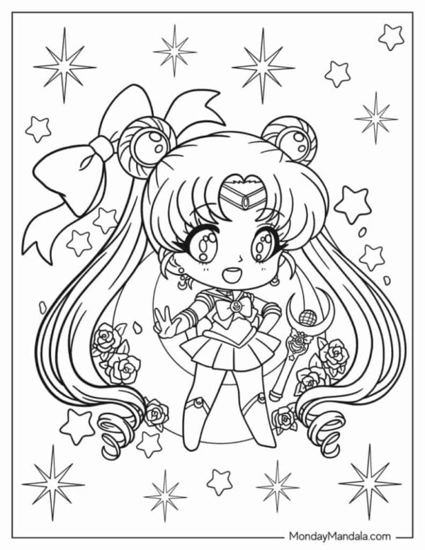 Sailor Moon Coloring Pages Printable