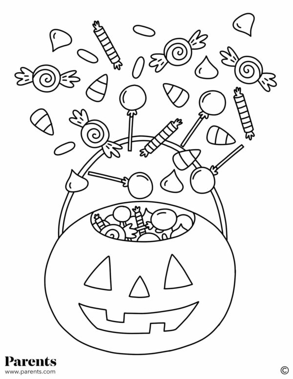 Toddler Halloween Coloring Pages Printable