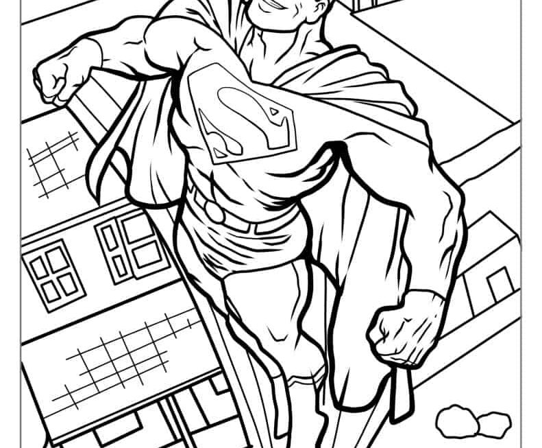 38 Superman Coloring Pages Free PDF Printables