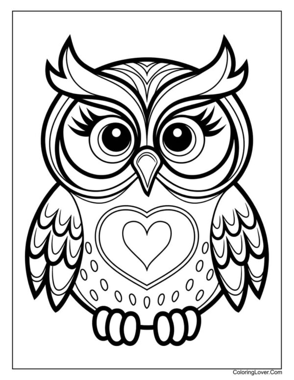 Owl Coloring Pages Printable