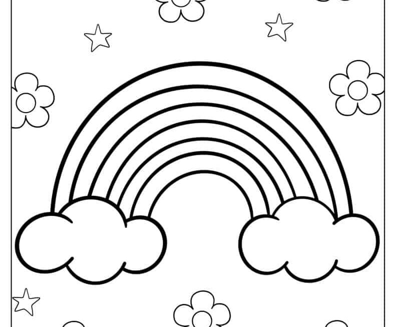 39 Rainbow Coloring Pages Free PDF Printables