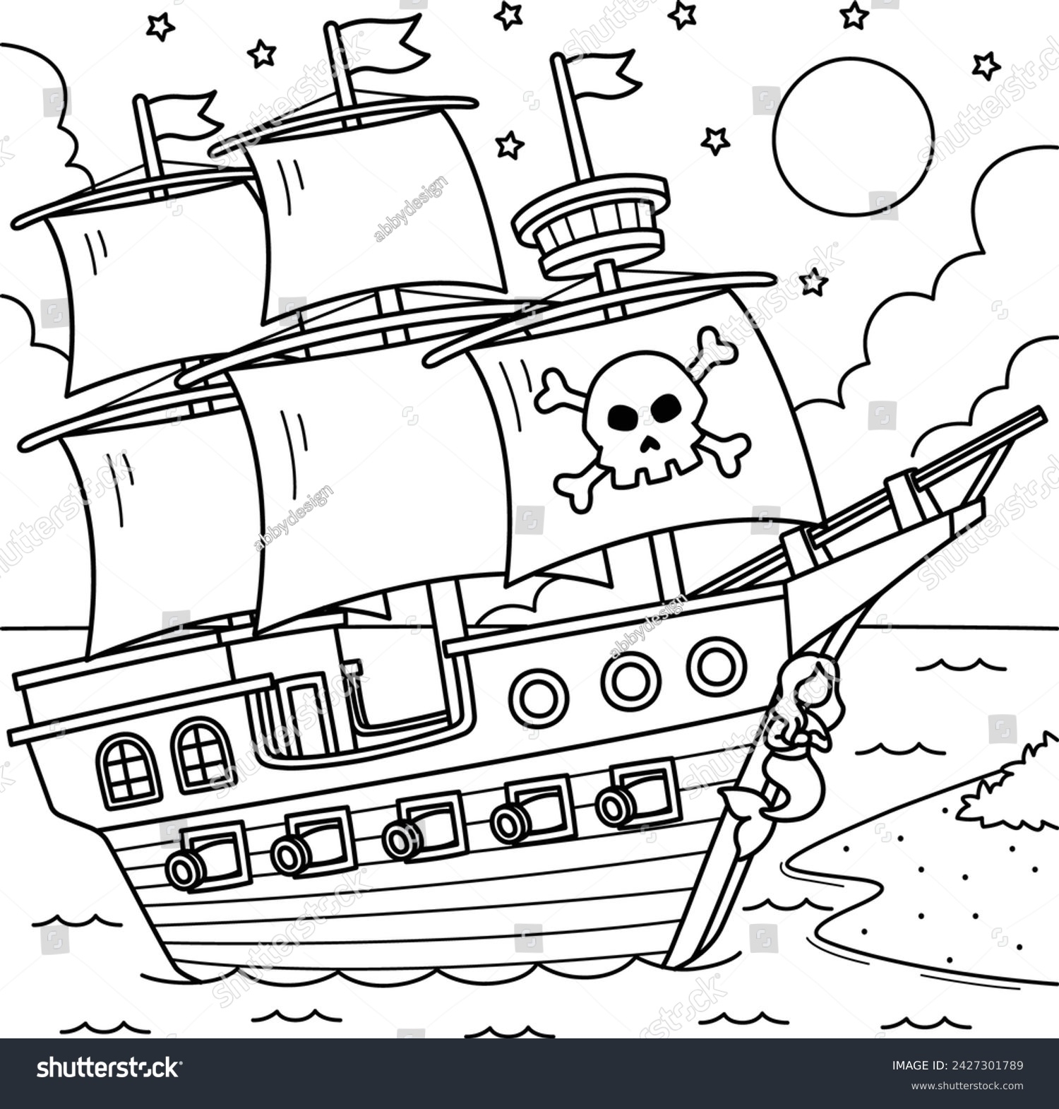 Boat Coloring Pages Printable