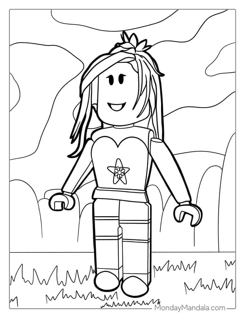 Printable Roblox Coloring Pages