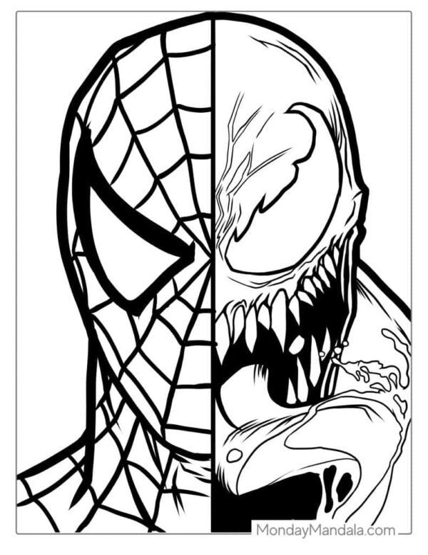 Spiderman Printable Coloring Pages