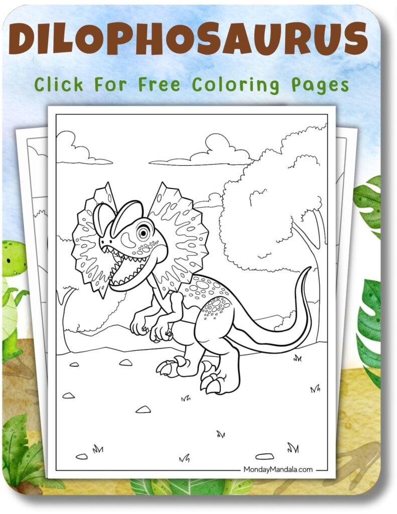 Printable Free Dinosaur Coloring Pages