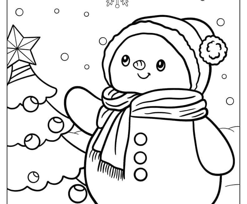 42 Snowman Coloring Pages Free PDF Printables