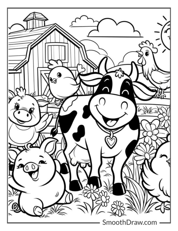 Free Printable Farm Coloring Pages