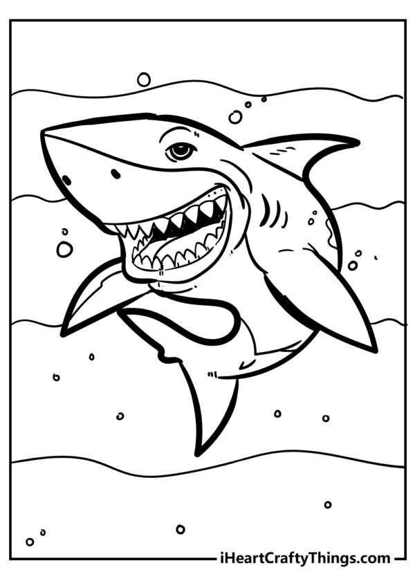 Shark Coloring Pages Free Printable