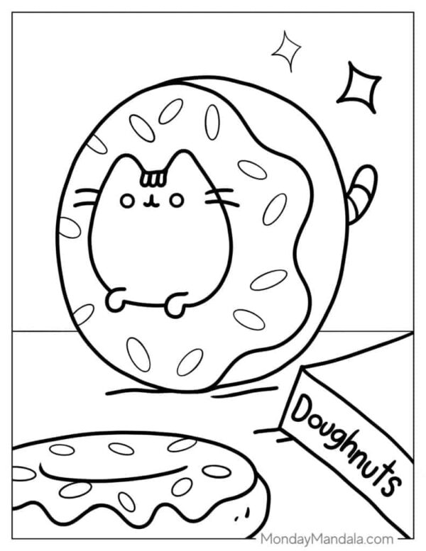 Printable Pusheen Coloring Pages