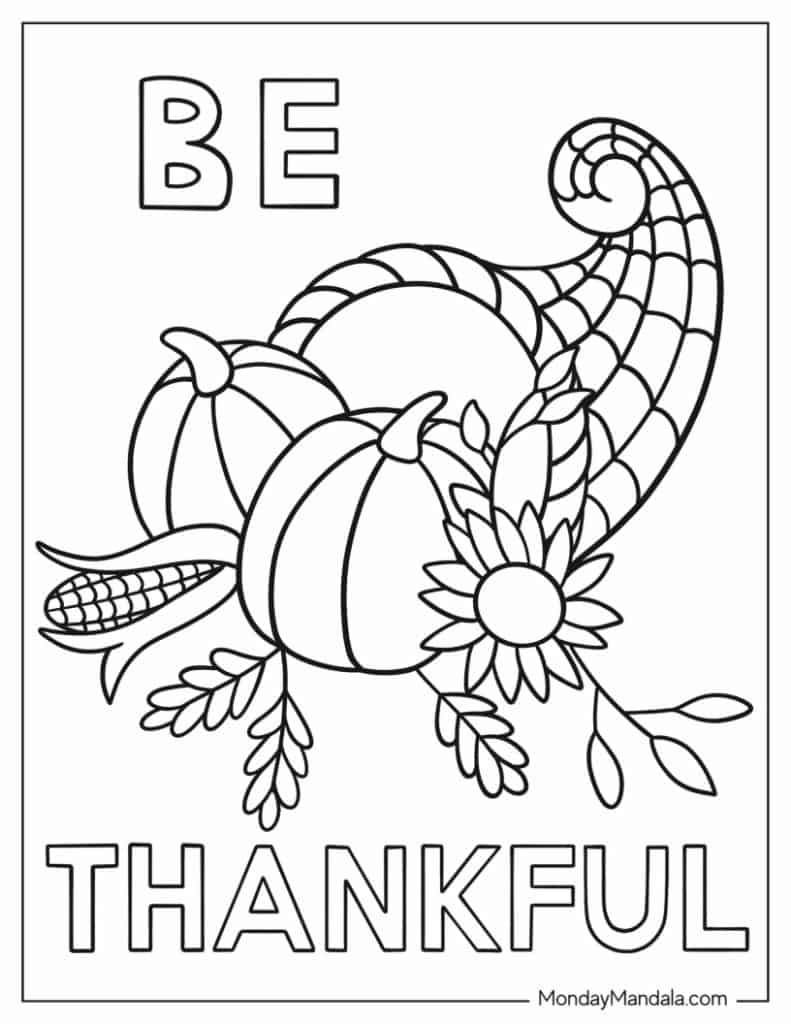 50 Thanksgiving Coloring Pages Free PDF Printables 