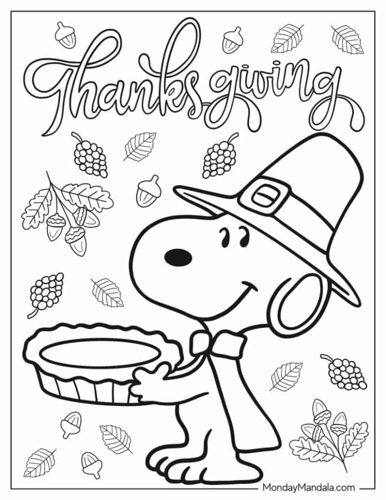 50 Thanksgiving Coloring Pages Free PDF Printables 