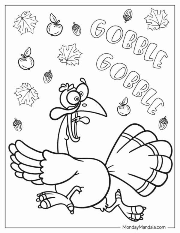 Free Thanksgiving Printable Coloring Pages