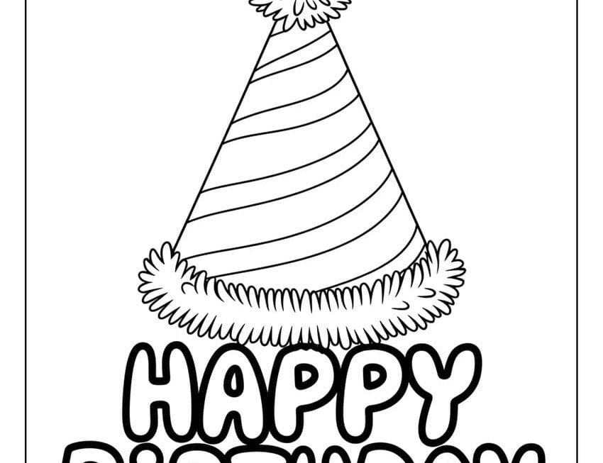 51 Happy Birthday Coloring Pages Free Printables For All Ages