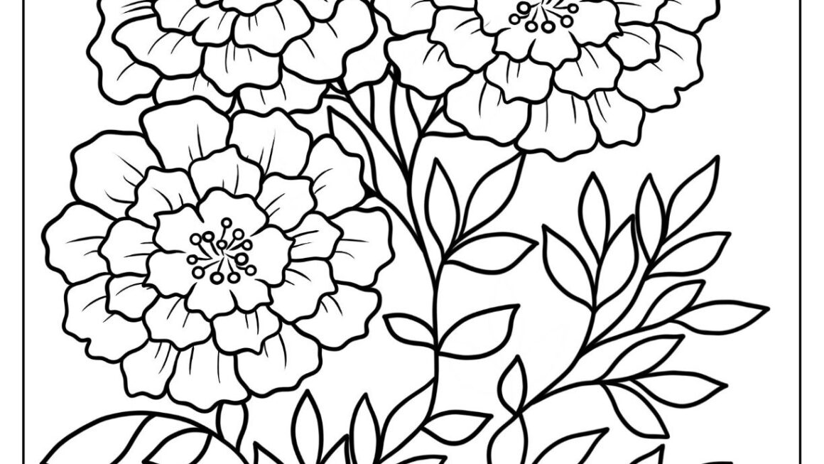 53 Flower Coloring Pages Free PDF Printables