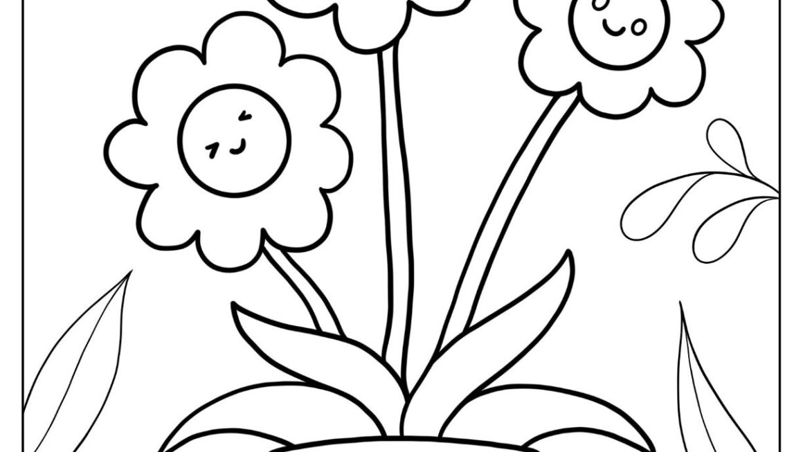 53 Flower Coloring Pages Free PDF Printables