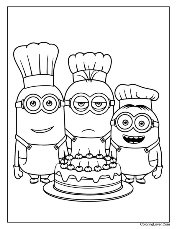 Printable Minion Coloring Pages
