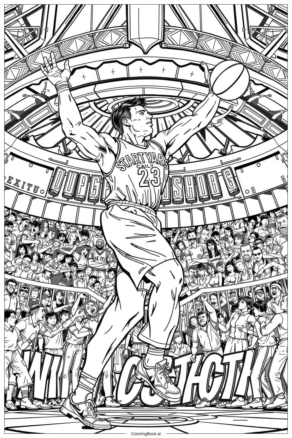 56 Basketball Coloring Pages Free PDF PNG Printables 