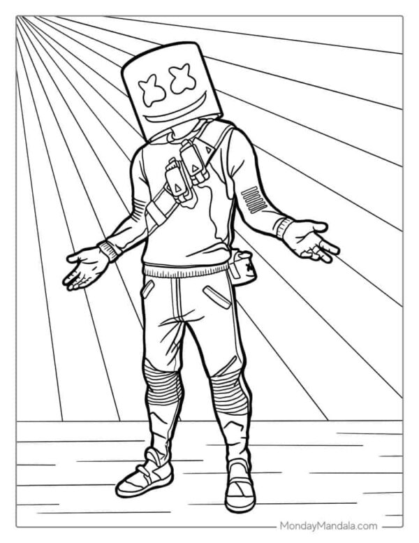 Fortnite Free Printable Coloring Pages