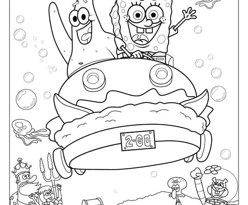 58 SpongeBob Coloring Pages Free PDF Printables