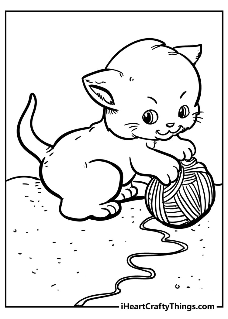 Printable Cat Coloring Pages