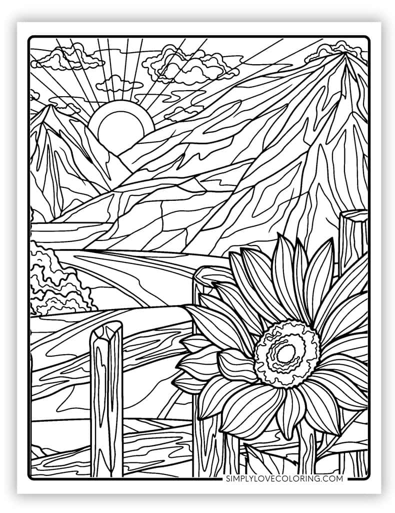 59 Majestic Nature Coloring Pages Free PDF Printables Simply Love Coloring