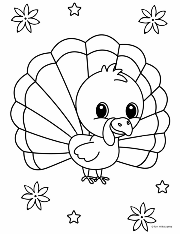 Turkey Coloring Pages Free Printable