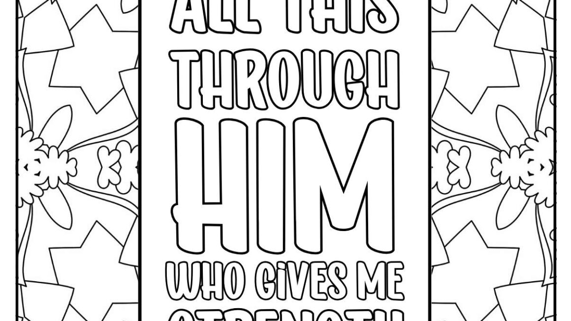 61 Bible Verse Coloring Pages Free Printable Christian Quotes