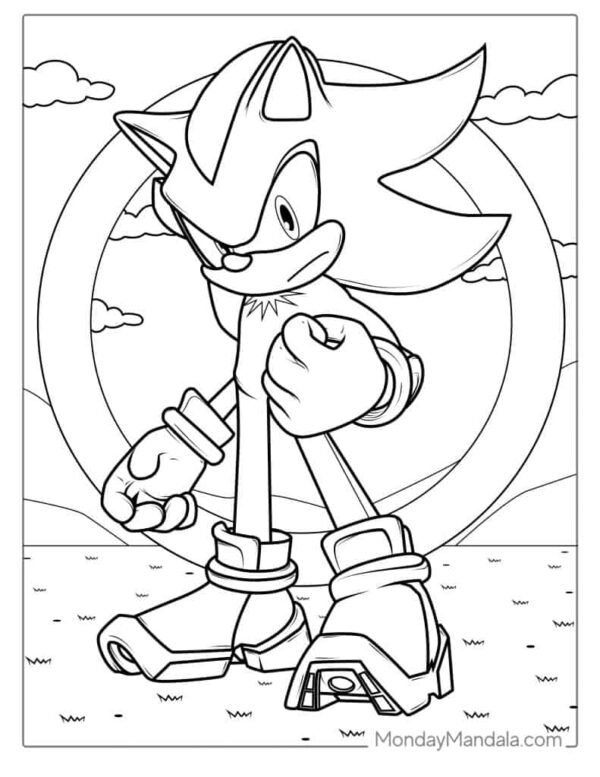 Sonic Coloring Pages Printable