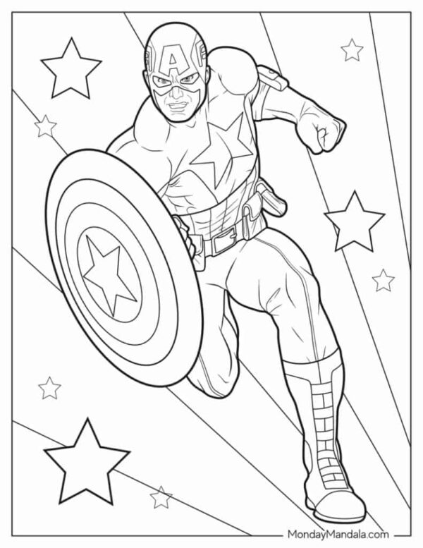 Printable Coloring Pages Superheroes