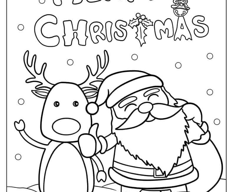 84 Santa Coloring Pages Free PDF Printables
